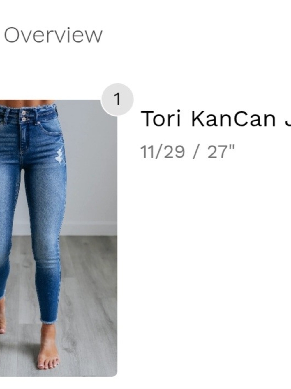KanCan Distressed High-Rise Ankle Skinny Jeans - Medium Blue